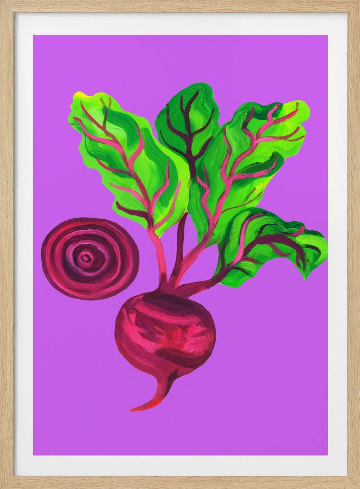 Rote-Bete-Wirbel Lila | Poster