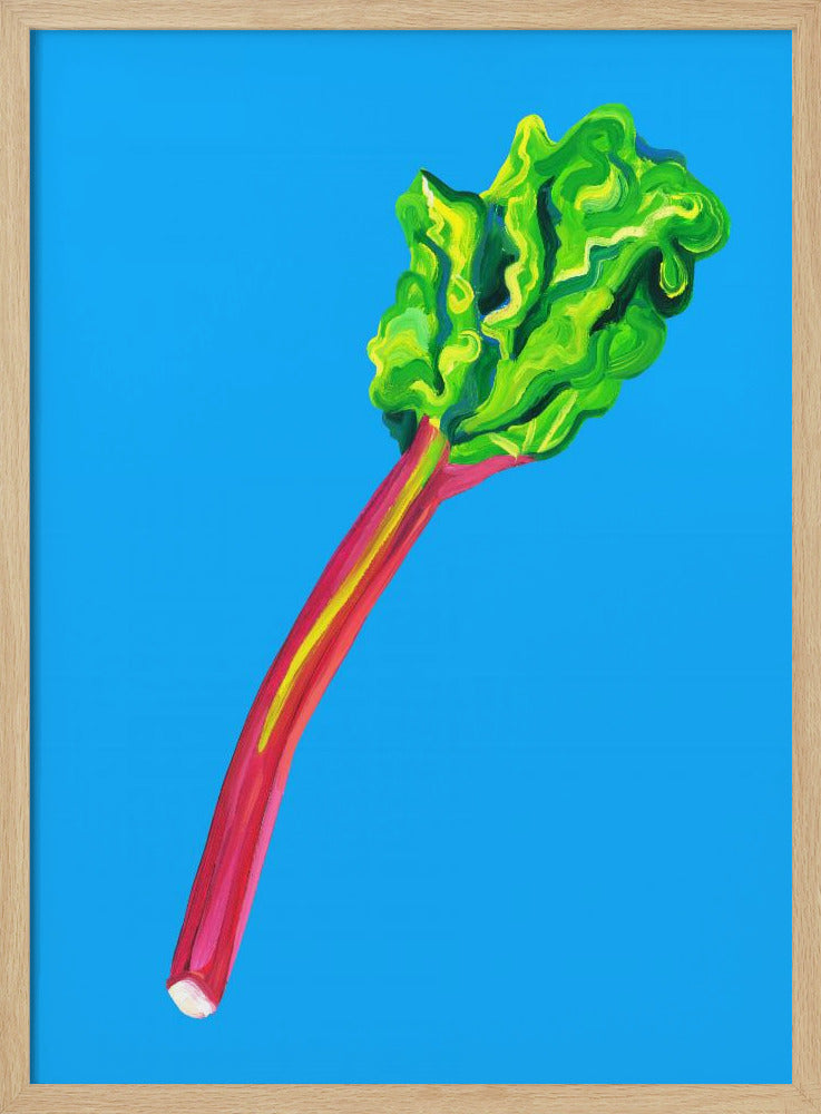Rhabarber Hellblau | Poster