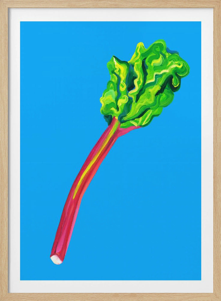 Rhabarber Hellblau | Poster