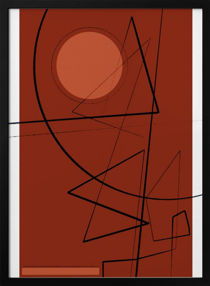 Purpurrote Geometrie | Poster