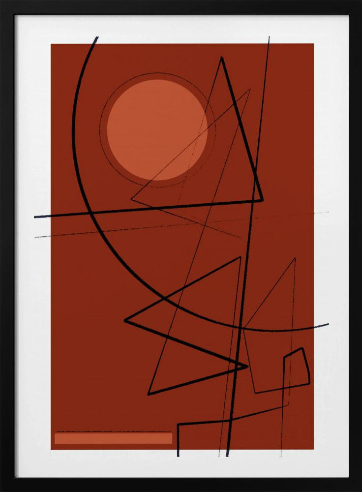 Purpurrote Geometrie | Poster