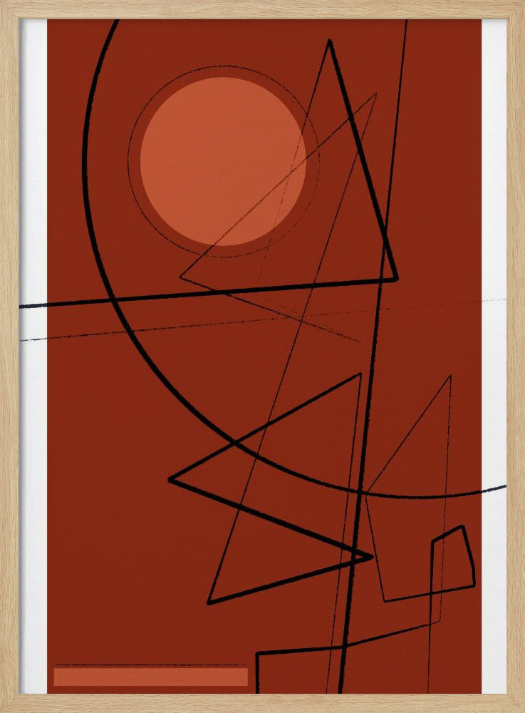 Purpurrote Geometrie | Poster