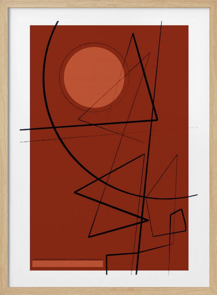 Purpurrote Geometrie | Poster