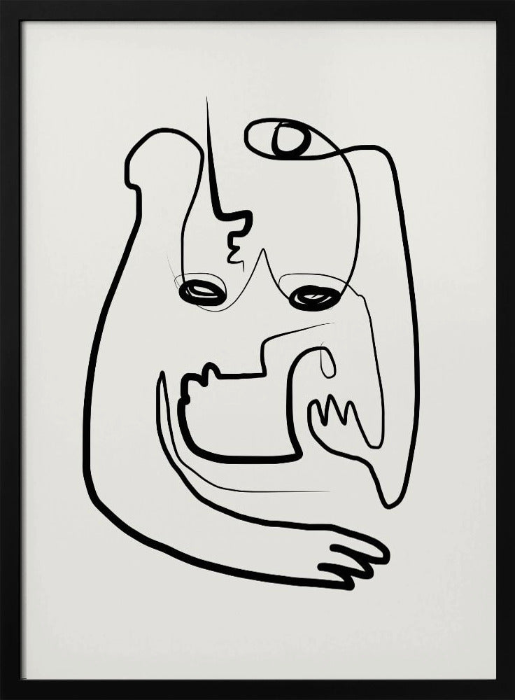 Modern Art In This Continuous Line Drawing | Poster