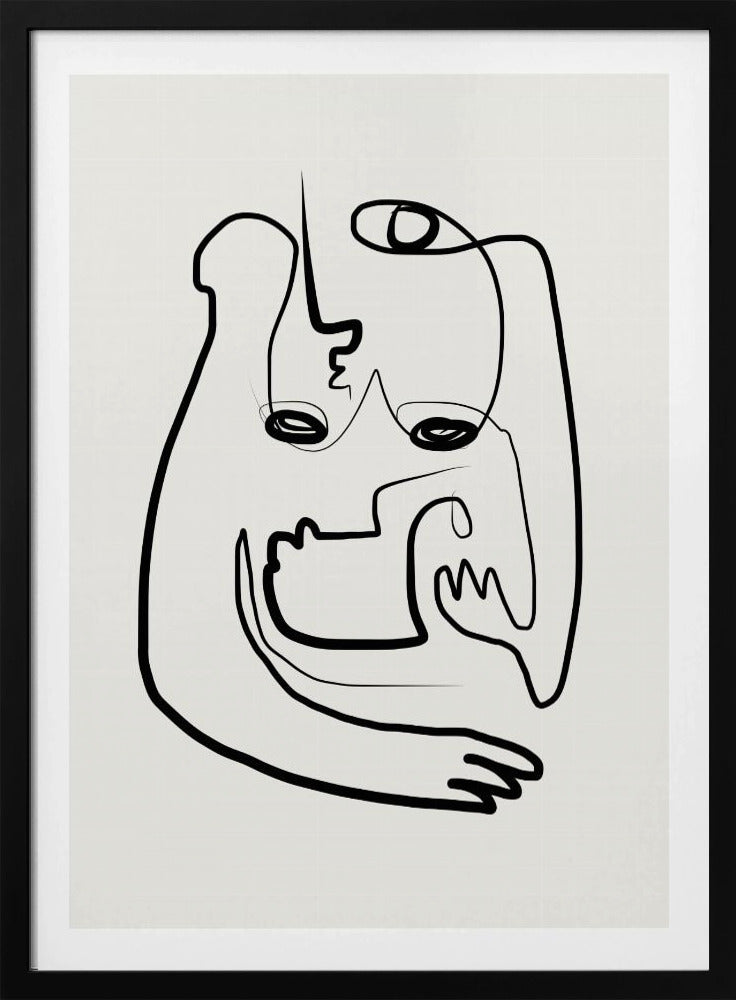 Modern Art In This Continuous Line Drawing | Poster