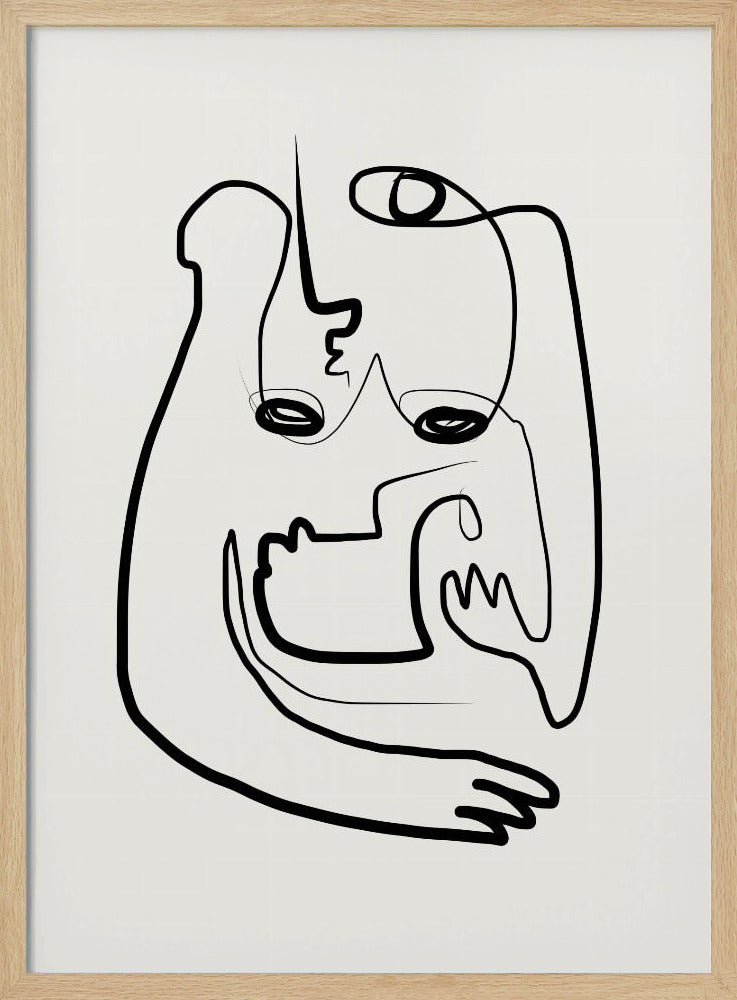 Modern Art In This Continuous Line Drawing | Poster