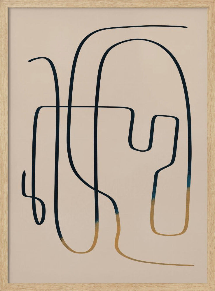 Abstrakte Linienkunst | Poster