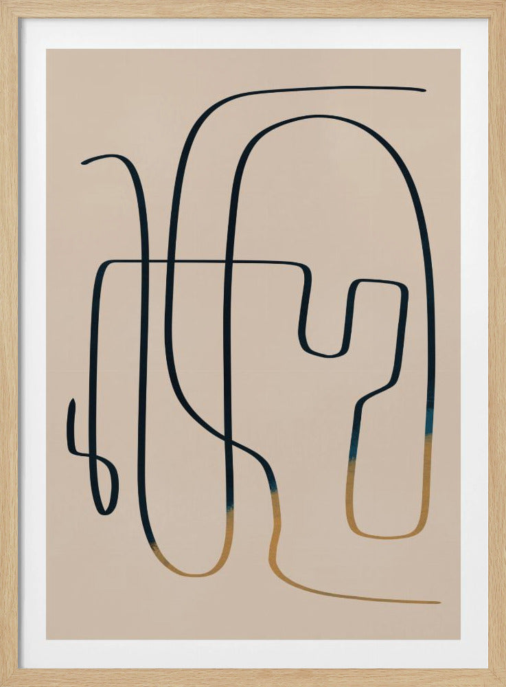 Abstrakte Linienkunst | Poster