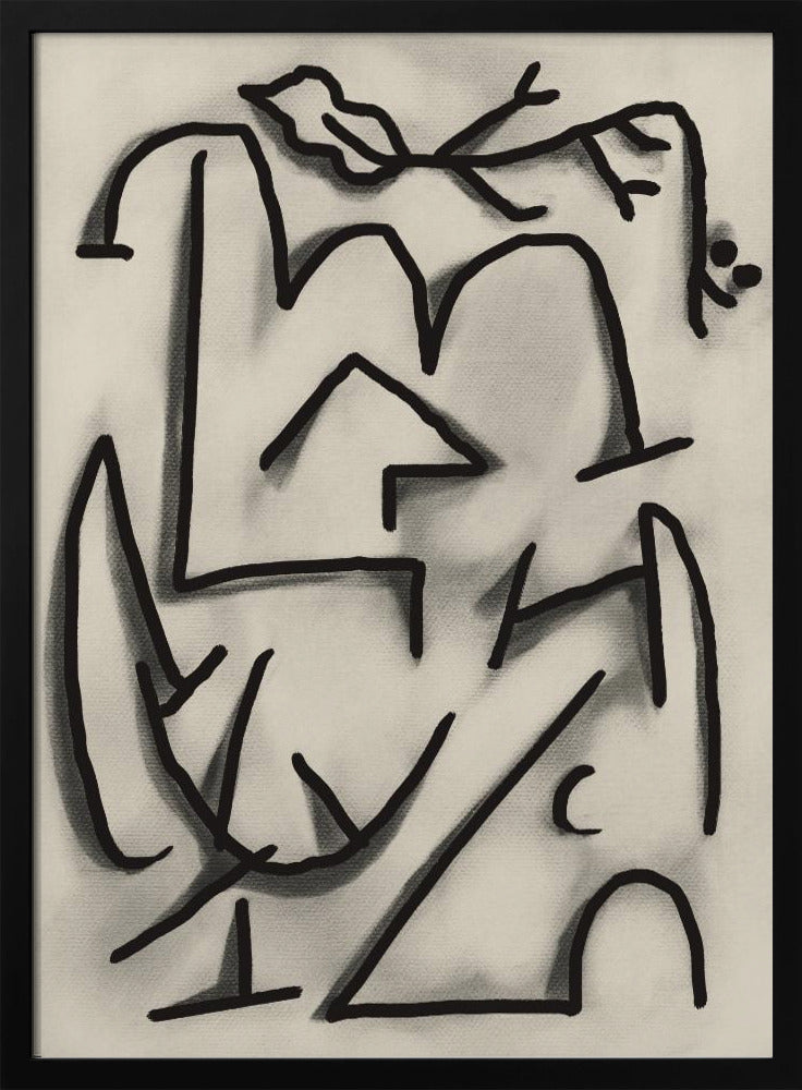 Abstrakte Linienlandschaft | Poster