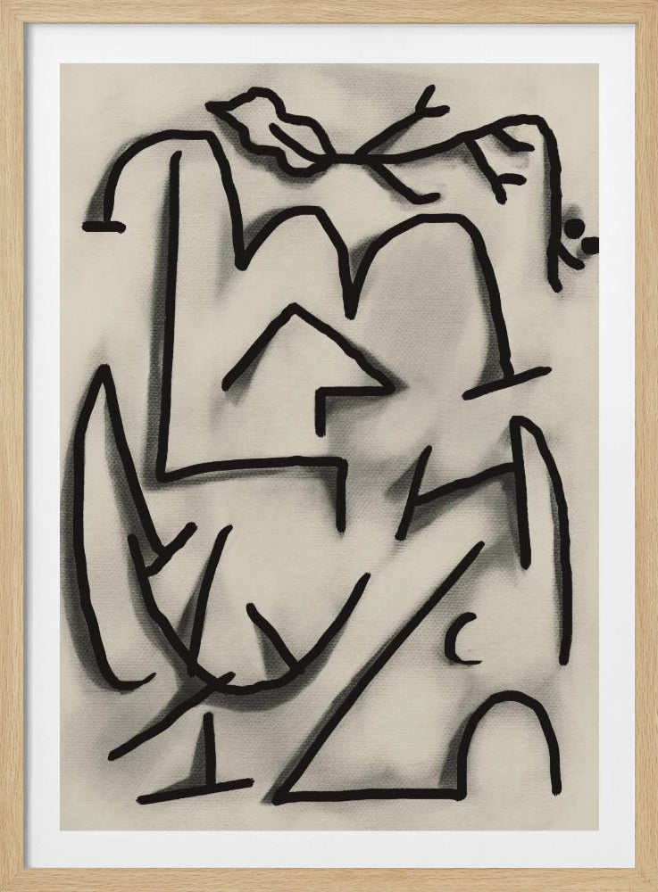 Abstrakte Linienlandschaft | Poster
