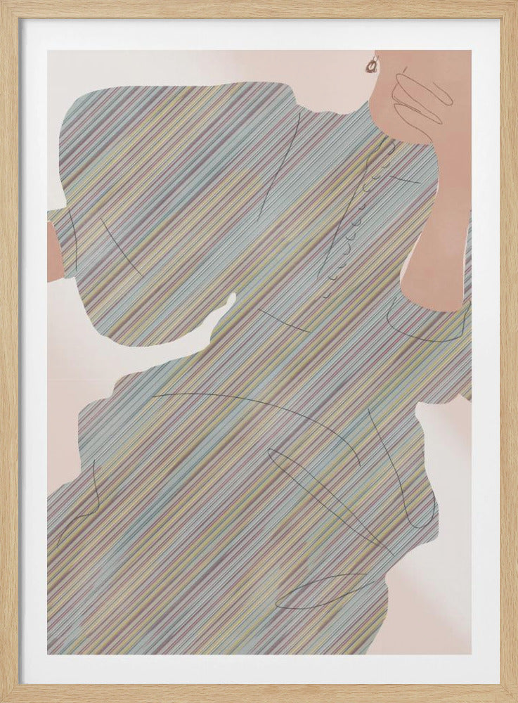 Gestreifte Eleganz | Poster