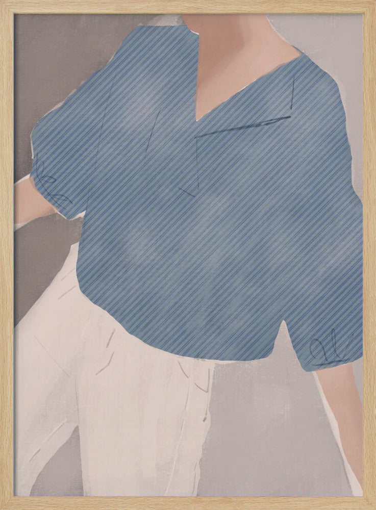 Gestreiftes Hemd Wanderer | Poster