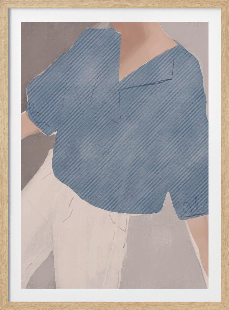 Gestreiftes Hemd Wanderer | Poster