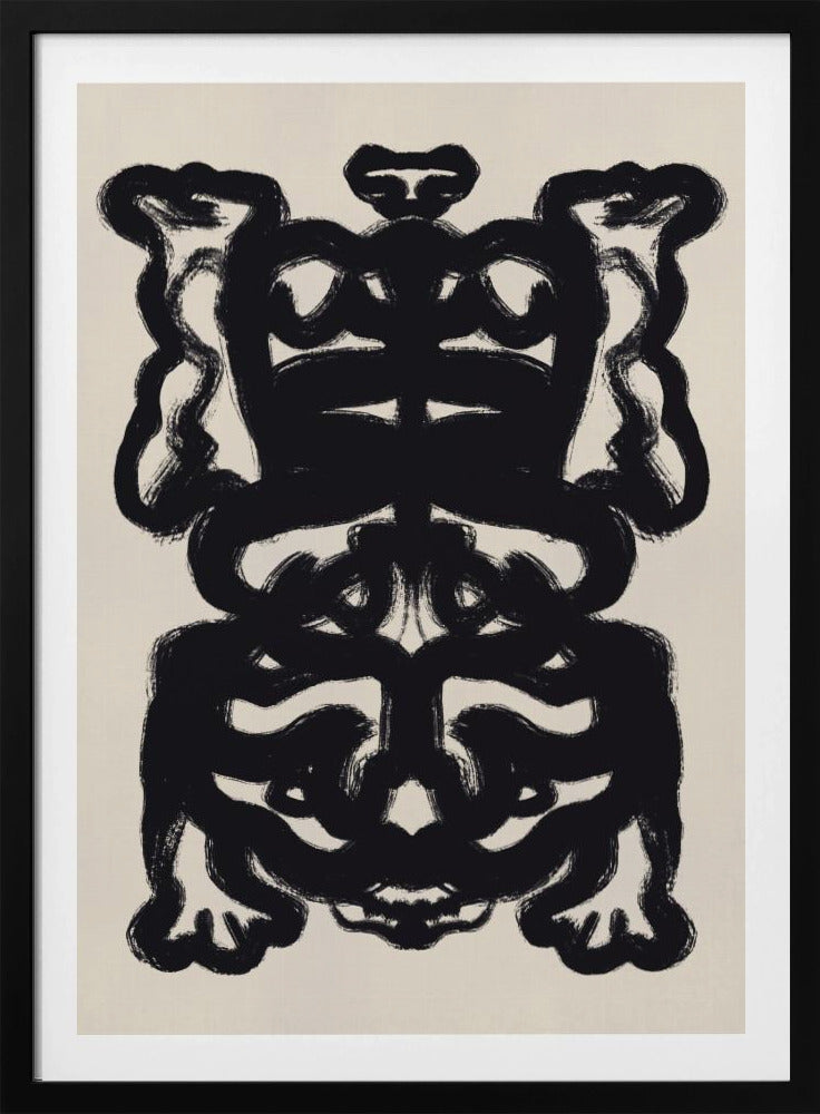 Symmetrisches schwarzes Muster | Poster