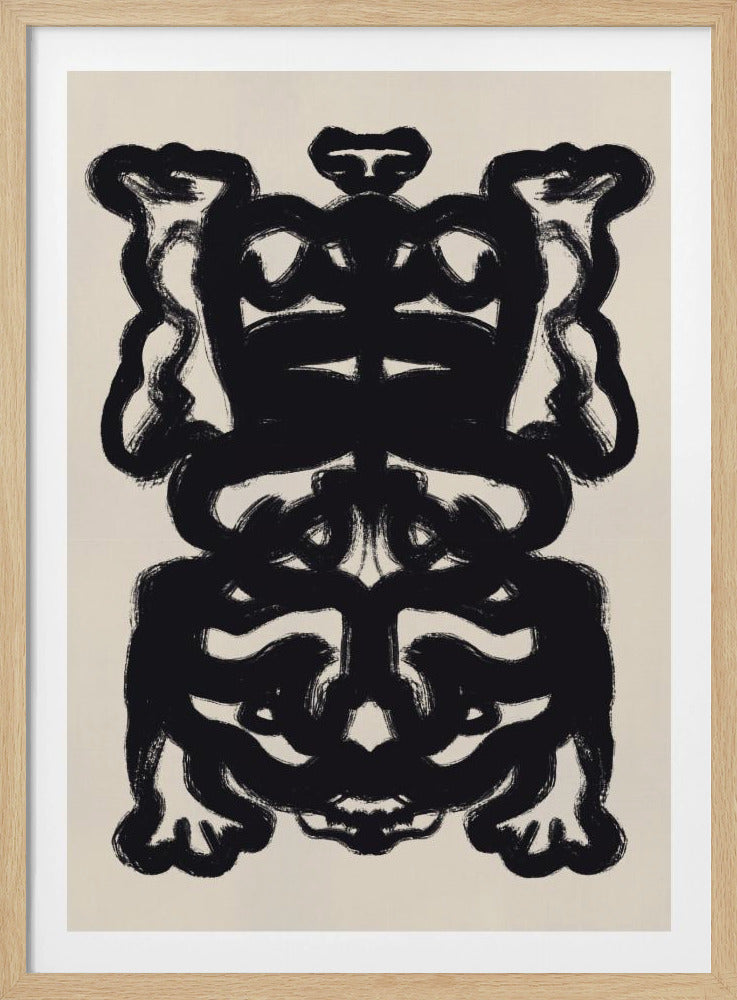 Symmetrisches schwarzes Muster | Poster