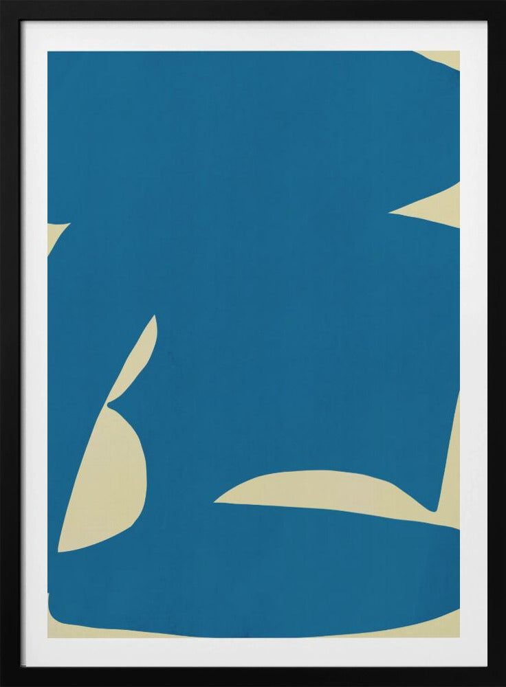 Abstrakte blaue Form | Poster