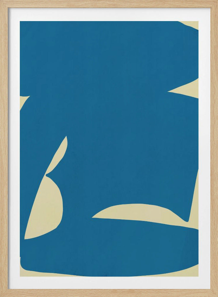 Abstrakte blaue Form | Poster