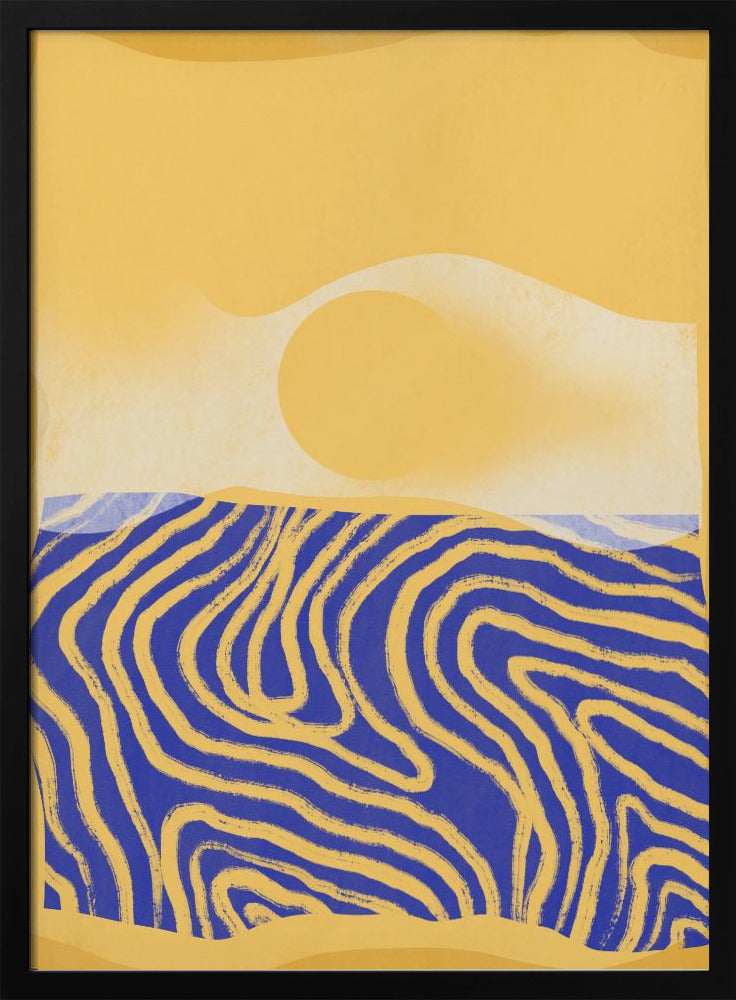 Goldene Wellen Harmonie | Poster