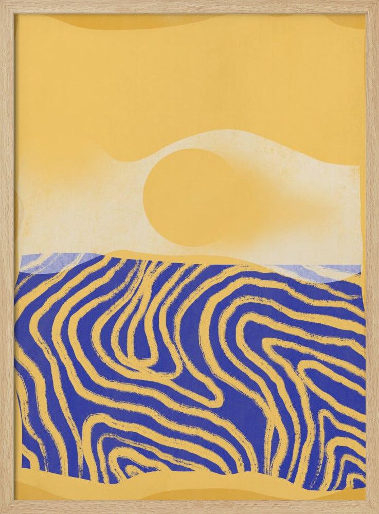 Goldene Wellen Harmonie | Poster