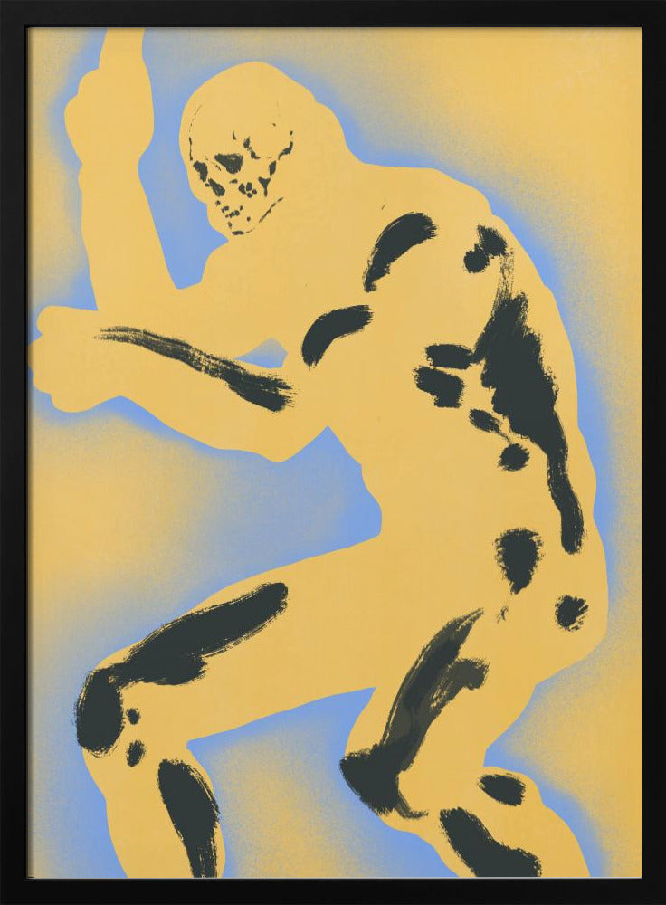 Skelettfigur in dynamischer Pose | Poster