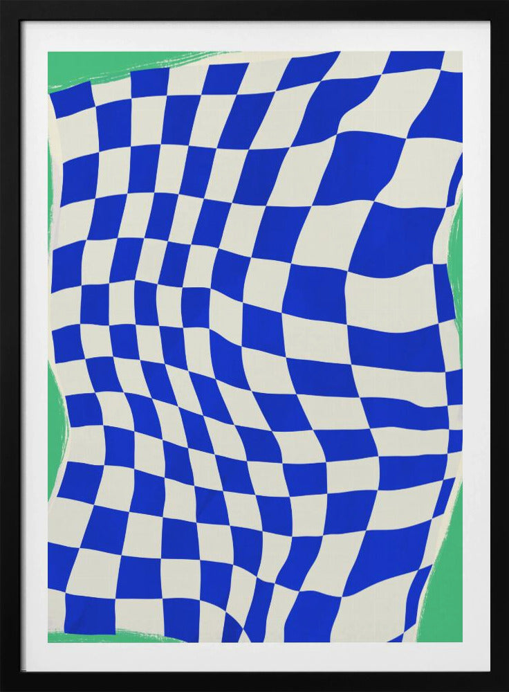 Blaues Karomuster | Poster