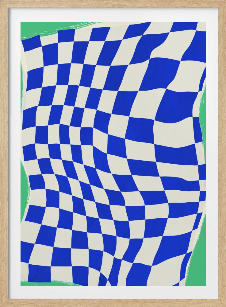 Blaues Karomuster | Poster