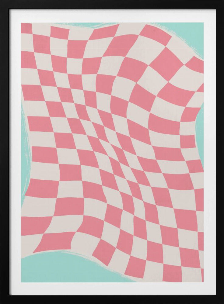Gewellte karierte Welle | Poster