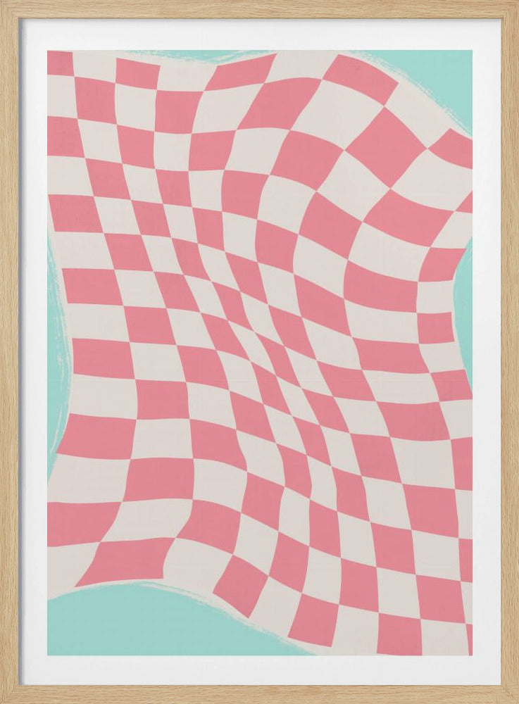 Gewellte karierte Welle | Poster