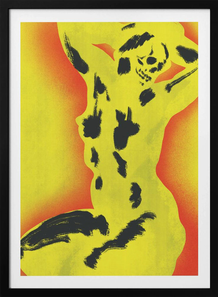 Gelber Totenkopf Akt | Poster