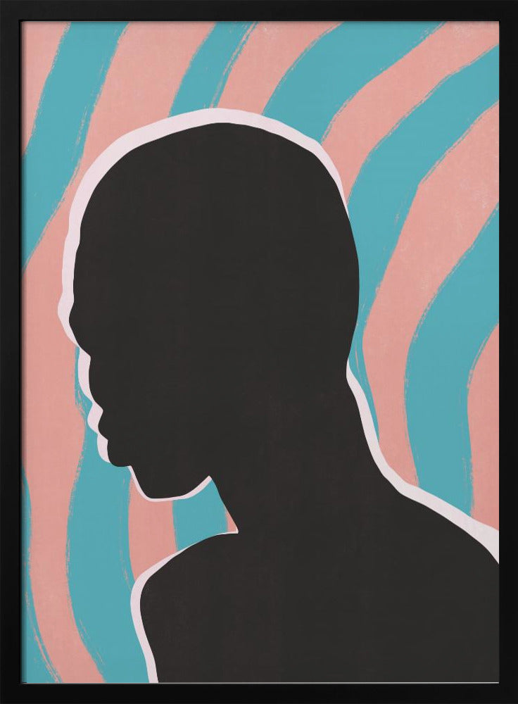 Anonymous Portrait In Neon Lights | Poster