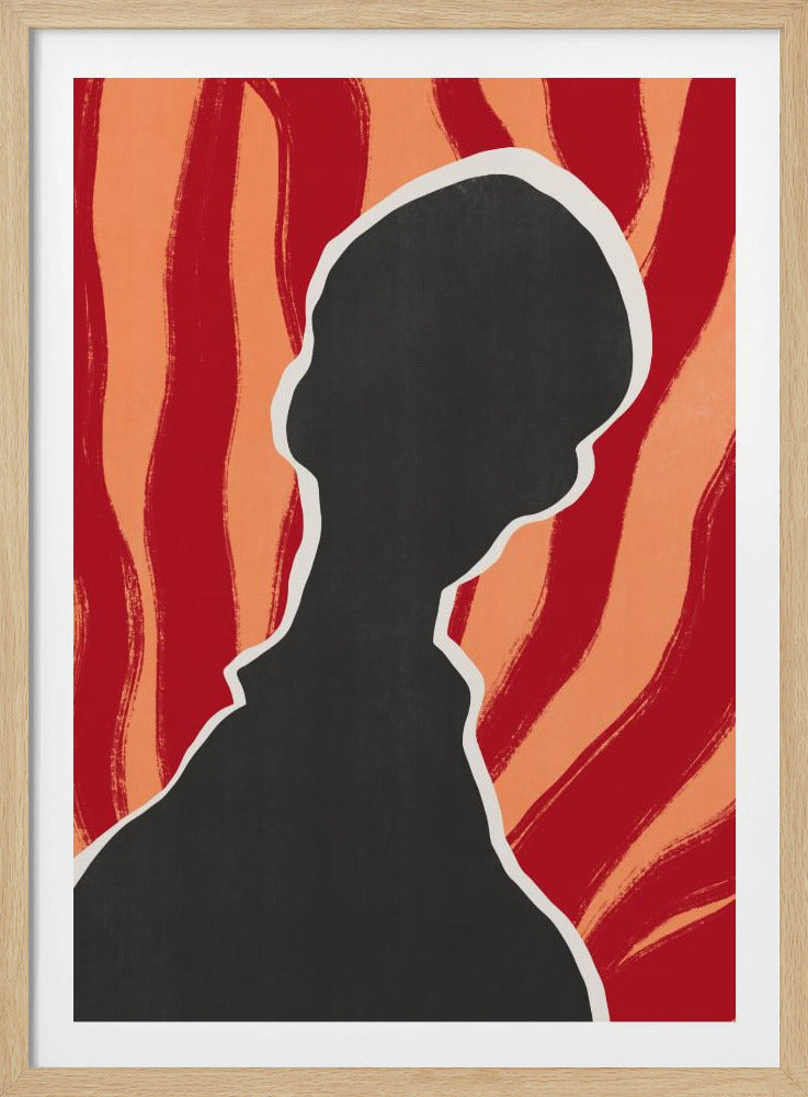 Anonymes Porträt in der Hitze | Poster