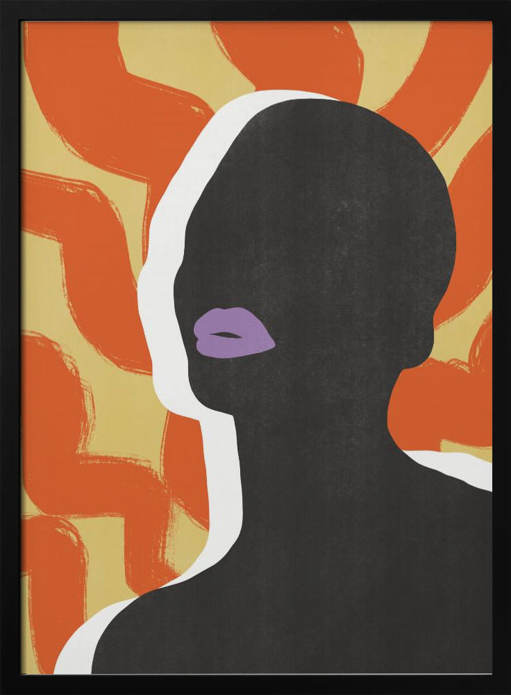 Anonymes Porträt in der Sonne | Poster
