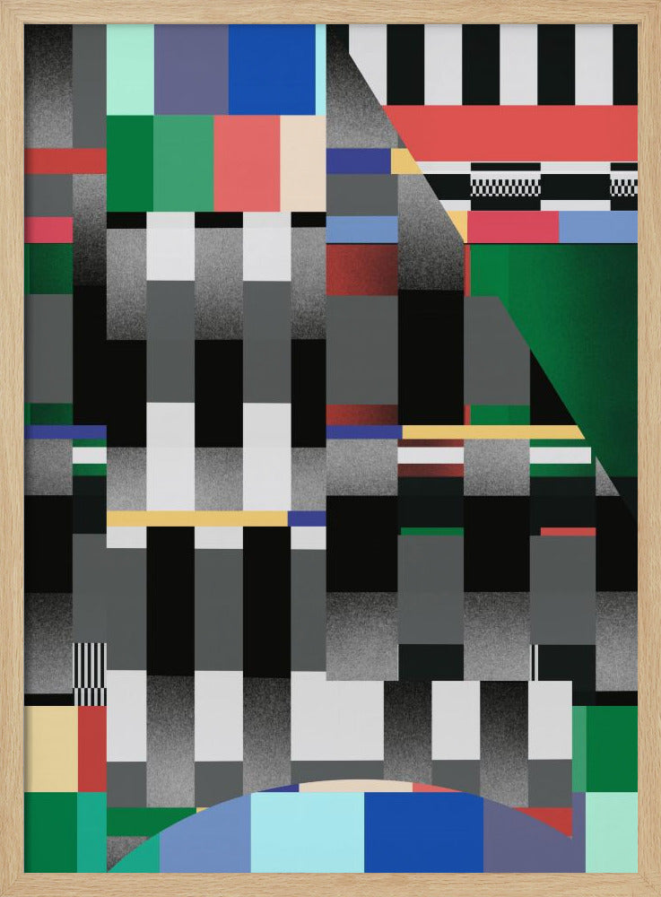 Glitch abstraktes Kunstwerk 01 | Poster