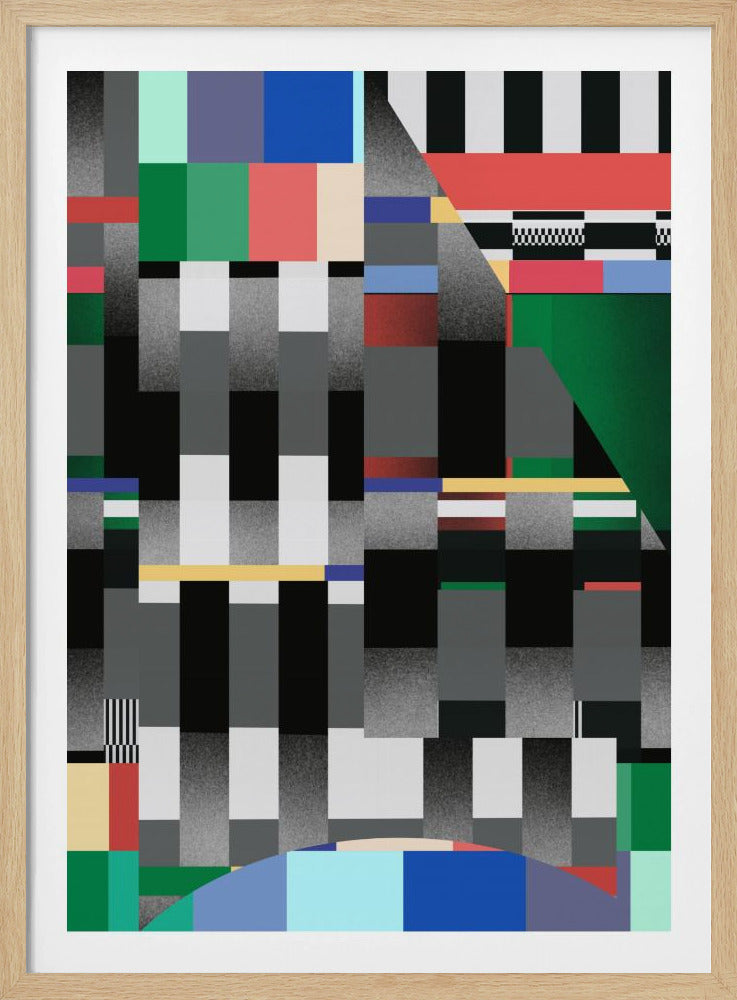 Glitch abstraktes Kunstwerk 01 | Poster
