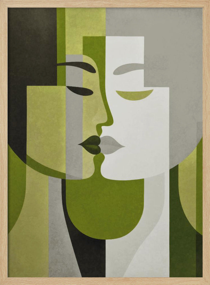 Küss mich, Grün, Grau | Poster