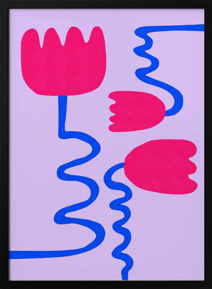 Purpurrote Blüten | Poster