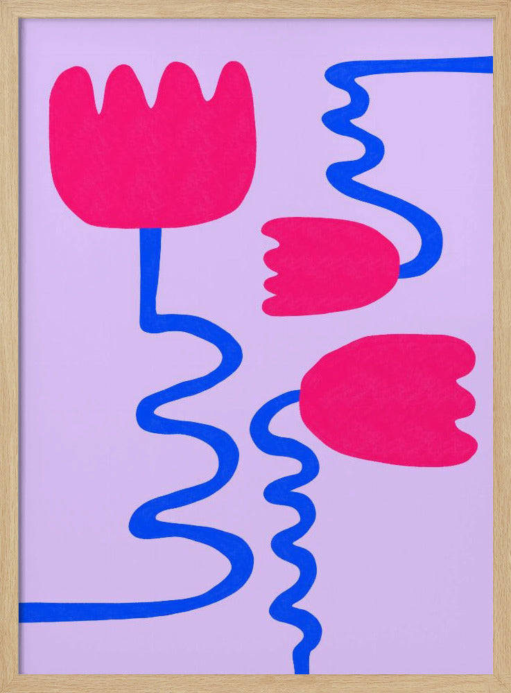 Purpurrote Blüten | Poster
