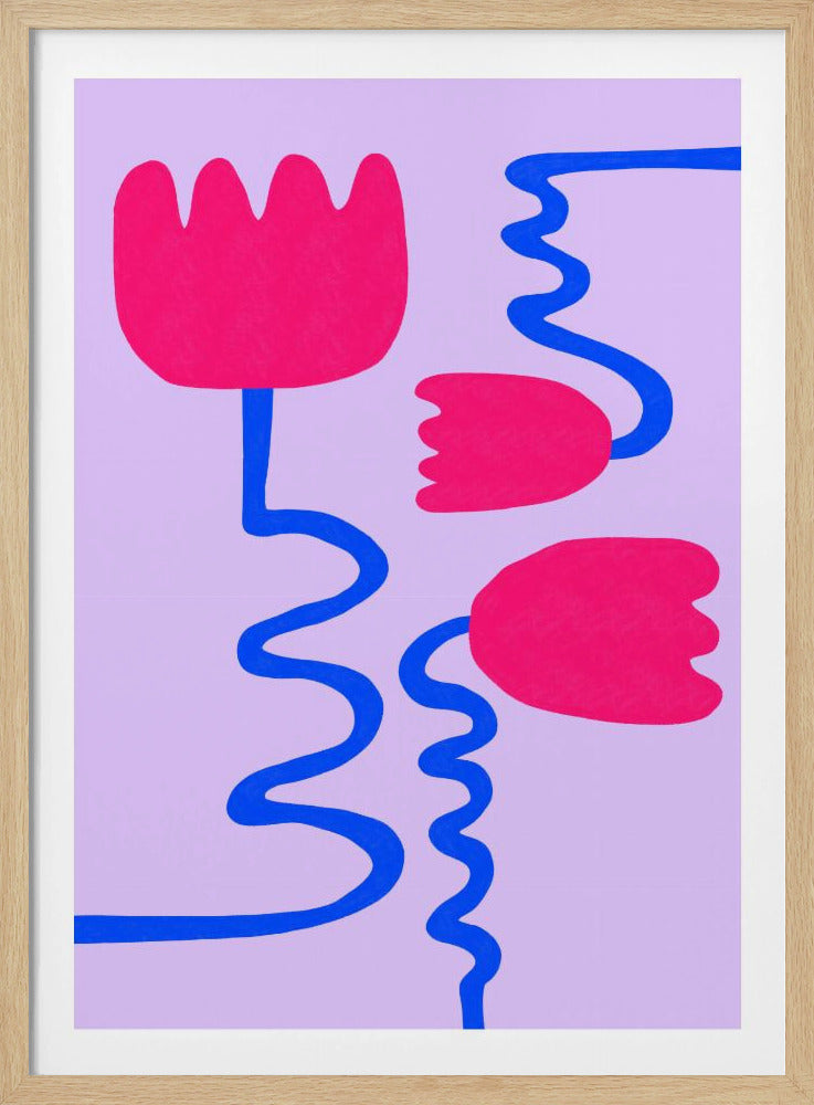 Purpurrote Blüten | Poster