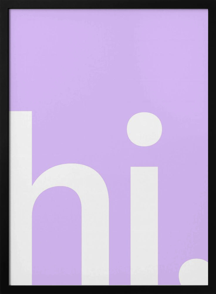 Hallo in Lavendel | Poster