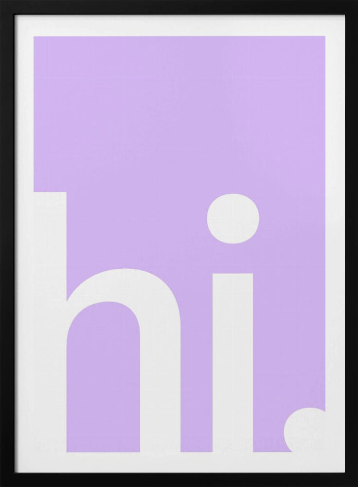 Hallo in Lavendel | Poster