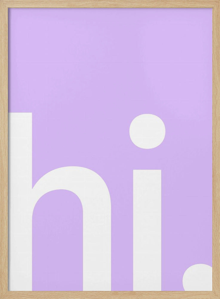Hallo in Lavendel | Poster