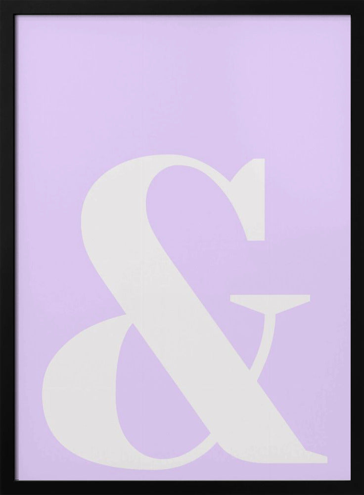 Lavendel-Ampersand | Poster