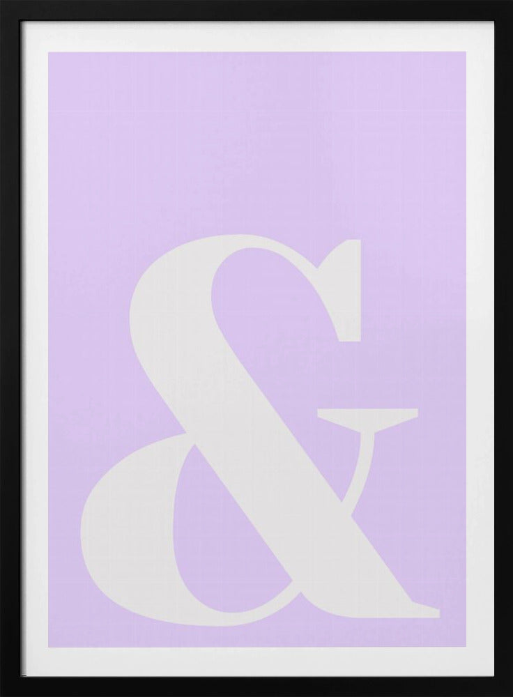 Lavendel-Ampersand | Poster