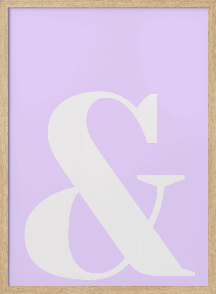 Lavendel-Ampersand | Poster