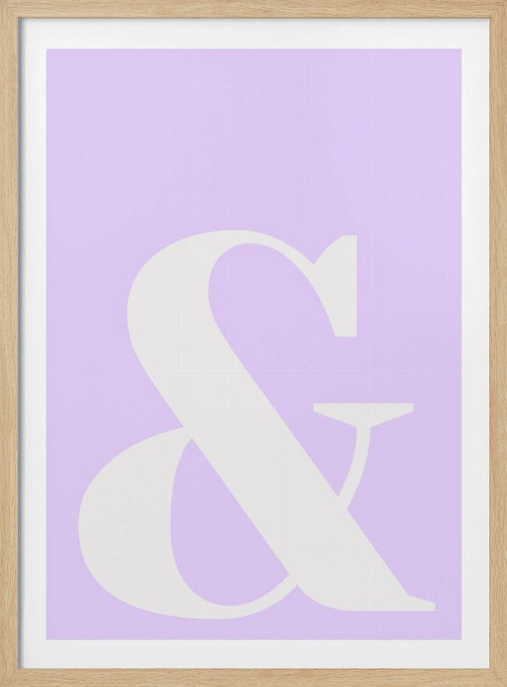 Lavendel-Ampersand | Poster