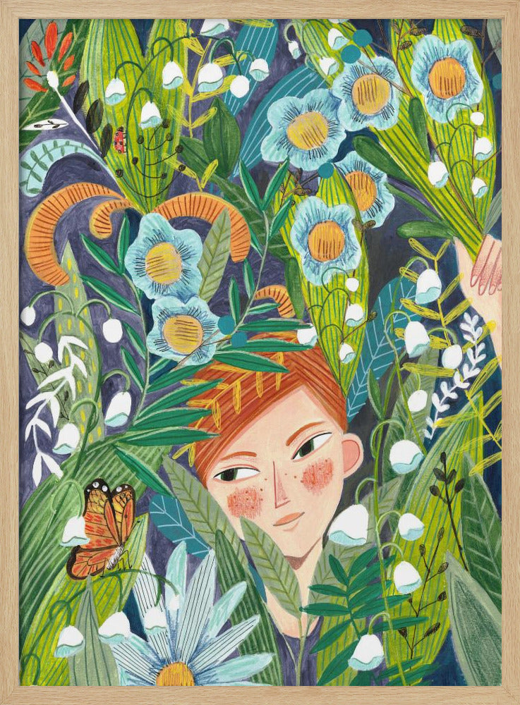 Frau in der Natur | Poster
