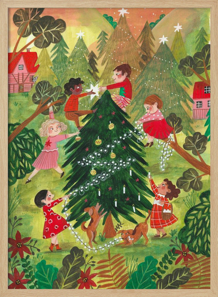 Weihnachtsbaum schmücken | Poster