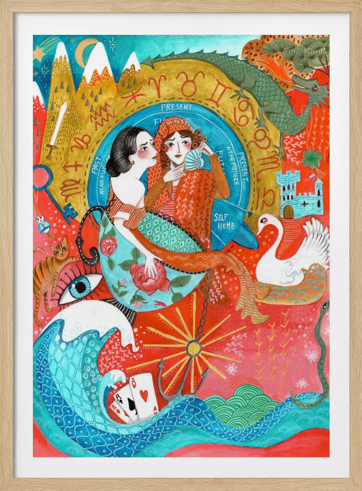 Spirituelle Frauen Astrologie Poster