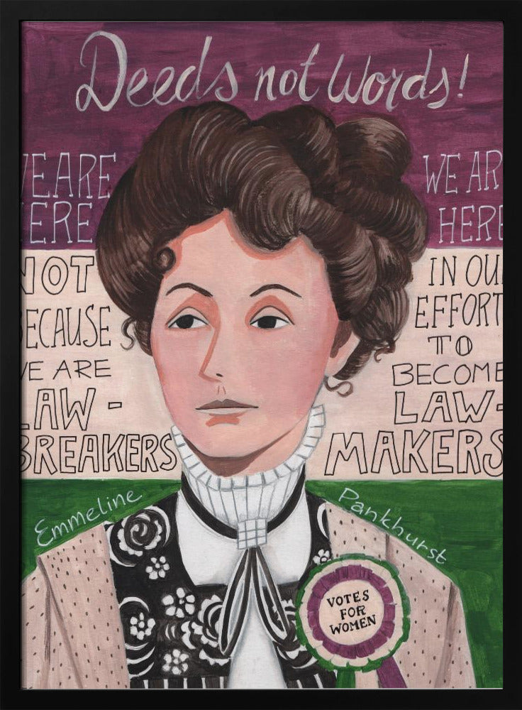Frauenporträt, Emmeline Pankhurst | Poster