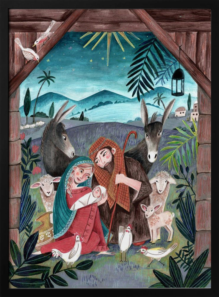 Weihnachten mit Maria und dem Jesuskind | Poster
